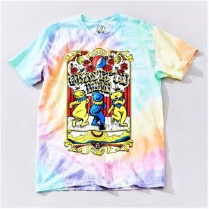 Grateful Dead Dancing Bears Tie Dye jam rock Official T-Shirt M/L fits L NWT
